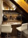 Domácí bar-Provedení: lamino Antique Brown Borneo doplněné ledkovým osvětlením s možností stmívání a dálkovým ovládáním.1